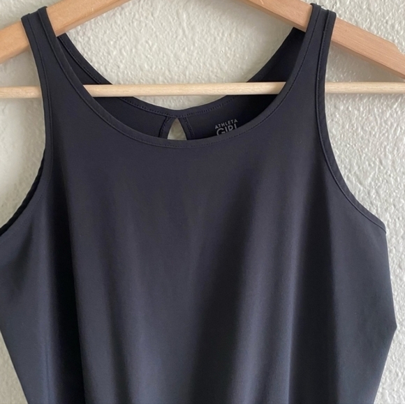 Athleta Girl On the Go Romper In Black Size  L (12) - Picture 8 of 16